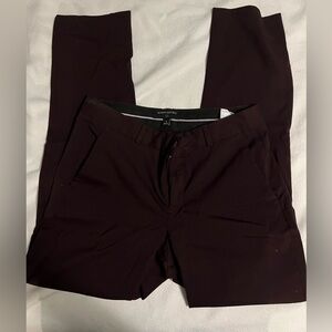 Banana Republic Maroon Dress Pants with Tapered Fit